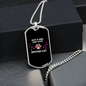 Love Sphynx Cat Necklace Stainless Steel or 18k Gold Dog Tag 24" Chain-Express Your Love Gifts