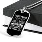 Love Until It Hurts Christian Necklace Stainless Steel or 18k Gold Dog Tag 24" Chain-Express Your Love Gifts