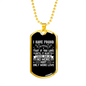 Love Until It Hurts Christian Necklace Stainless Steel or 18k Gold Dog Tag 24" Chain-Express Your Love Gifts