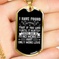 Love Until It Hurts Christian Necklace Stainless Steel or 18k Gold Dog Tag 24" Chain-Express Your Love Gifts