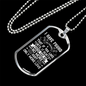 Love Until It Hurts Christian Necklace Stainless Steel or 18k Gold Dog Tag 24" Chain-Express Your Love Gifts
