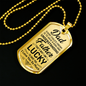 Love You Dad Necklace Stainless Steel or 18k Gold Dog Tag 24" Chain-Express Your Love Gifts