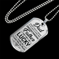 Love You Dad Necklace Stainless Steel or 18k Gold Dog Tag 24" Chain-Express Your Love Gifts