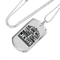 Love You More Black Christian Necklace Stainless Steel or 18k Gold Dog Tag 24" Chain-Express Your Love Gifts