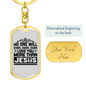 Love You More Keychain Stainless Steel or 18k Gold Dog Tag Keyring-Express Your Love Gifts