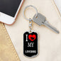 Lovebird Bird Lover Keyring Keychain Stainless Steel or 18k Gold-Express Your Love Gifts