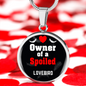 Lovebird Bird Owner Necklace Circle Pendant Stainless Steel or 18k Gold 18-22"-Express Your Love Gifts