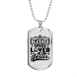 Loved By Jesus Necklace Stainless Steel or 18k Gold Dog Tag 24" Chain-Express Your Love Gifts