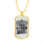 Loved By Jesus Necklace Stainless Steel or 18k Gold Dog Tag 24" Chain-Express Your Love Gifts