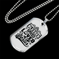 Loved By Jesus Necklace Stainless Steel or 18k Gold Dog Tag 24" Chain-Express Your Love Gifts