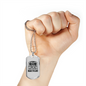 Loved The World Christian Necklace Stainless Steel or 18k Gold Dog Tag 24" Chain-Express Your Love Gifts