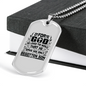 Loved The World Christian Necklace Stainless Steel or 18k Gold Dog Tag 24" Chain-Express Your Love Gifts