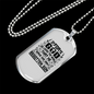 Loved The World Christian Necklace Stainless Steel or 18k Gold Dog Tag 24" Chain-Express Your Love Gifts