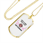 Loves Abyssinian Cat Necklace Stainless Steel or 18k Gold Dog Tag 24" Chain-Express Your Love Gifts