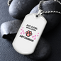 Loves Abyssinian Cat Necklace Stainless Steel or 18k Gold Dog Tag 24" Chain-Express Your Love Gifts