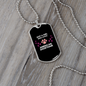 Loves American Shorthair Cat Black Necklace Stainless Steel or 18k Gold Dog Tag 24" Chain-Express Your Love Gifts