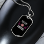 Loves American Shorthair Cat Black Necklace Stainless Steel or 18k Gold Dog Tag 24" Chain-Express Your Love Gifts