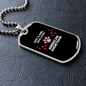 Loves American Shorthair Cat Black Necklace Stainless Steel or 18k Gold Dog Tag 24" Chain-Express Your Love Gifts
