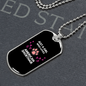 Loves American Shorthair Cat Black Necklace Stainless Steel or 18k Gold Dog Tag 24" Chain-Express Your Love Gifts