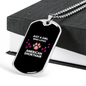 Loves American Shorthair Cat Black Necklace Stainless Steel or 18k Gold Dog Tag 24" Chain-Express Your Love Gifts