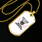 Loves British Shorthair Cat Necklace Stainless Steel or 18k Gold Dog Tag 24" Chain-Express Your Love Gifts