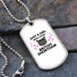 Loves British Shorthair Cat Necklace Stainless Steel or 18k Gold Dog Tag 24" Chain-Express Your Love Gifts