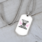 Loves British Shorthair Cat Necklace Stainless Steel or 18k Gold Dog Tag 24" Chain-Express Your Love Gifts