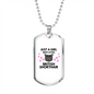 Loves British Shorthair Cat Necklace Stainless Steel or 18k Gold Dog Tag 24" Chain-Express Your Love Gifts
