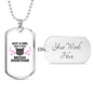 Loves British Shorthair Cat Necklace Stainless Steel or 18k Gold Dog Tag 24" Chain-Express Your Love Gifts