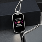 Loves British Shorthair Cats Necklace Stainless Steel or 18k Gold Dog Tag 24" Chain-Express Your Love Gifts