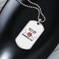 Loves Burmese Cat Necklace Stainless Steel or 18k Gold Dog Tag 24" Chain-Express Your Love Gifts