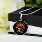 Loves Cat And Math Circle Necklace Stainless Steel or 18k Gold 18-22"-Express Your Love Gifts
