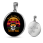 Loves Cat And Math Circle Necklace Stainless Steel or 18k Gold 18-22"-Express Your Love Gifts