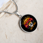 Loves Cat And Math Circle Necklace Stainless Steel or 18k Gold 18-22"-Express Your Love Gifts