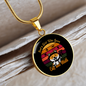 Loves Cat And Math Circle Necklace Stainless Steel or 18k Gold 18-22"-Express Your Love Gifts