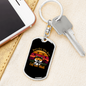 Loves Cat And Math Keychain Stainless Steel or 18k Gold Dog Tag Keyring-Express Your Love Gifts