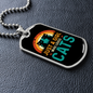 Loves Cute Cats Necklace Stainless Steel or 18k Gold Dog Tag 24" Chain-Express Your Love Gifts
