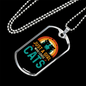 Loves Cute Cats Necklace Stainless Steel or 18k Gold Dog Tag 24" Chain-Express Your Love Gifts
