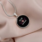 Loves Devon Rex Cat Circle Necklace Stainless Steel or 18k Gold 18-22"-Express Your Love Gifts