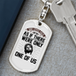 Loves Each Of Us Keychain Stainless Steel or 18k Gold Dog Tag Keyring-Express Your Love Gifts