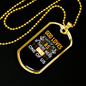 Loves Each Of Us Necklace Stainless Steel or 18k Gold Dog Tag 24" Chain-Express Your Love Gifts