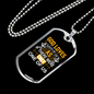Loves Each Of Us Necklace Stainless Steel or 18k Gold Dog Tag 24" Chain-Express Your Love Gifts