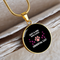 Loves Oriental Cat Circle Necklace Stainless Steel or 18k Gold 18-22"-Express Your Love Gifts