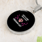 Loves Persian Cat Circle Necklace Stainless Steel or 18k Gold 18-22"-Express Your Love Gifts