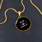 Loves Persian Cat Circle Necklace Stainless Steel or 18k Gold 18-22"-Express Your Love Gifts