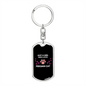 Loves Persian Cat Keychain Stainless Steel or 18k Gold Dog Tag Keyring-Express Your Love Gifts