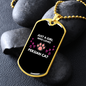 Loves Persian Cat Necklace Stainless Steel or 18k Gold Dog Tag 24" Chain-Express Your Love Gifts