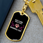 Loves Ragdoll Cat Keychain Stainless Steel or 18k Gold Dog Tag Keyring-Express Your Love Gifts