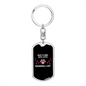 Loves Ragdoll Cat Keychain Stainless Steel or 18k Gold Dog Tag Keyring-Express Your Love Gifts