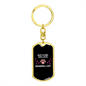 Loves Ragdoll Cat Keychain Stainless Steel or 18k Gold Dog Tag Keyring-Express Your Love Gifts